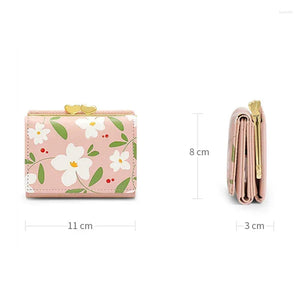 Digital Floral 3 Fold Wallet