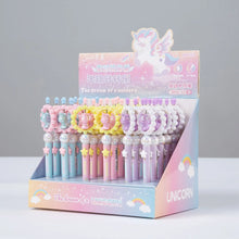 Load image into Gallery viewer, Crystal Unicorn Blue Gel Pen
