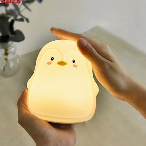 Penguin Soft Touch Silicone Lamp