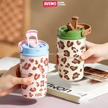 Load image into Gallery viewer, Cheeta Print Insulated Coffee Sipper
