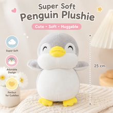 Load image into Gallery viewer, Grey Penguin Plushie 25cm
