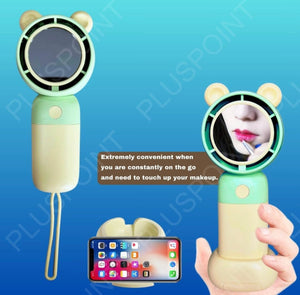 Cuddly Cooler Rechargeable Fan + Mirror