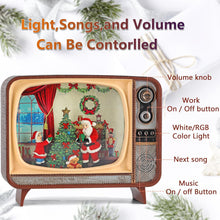 Load image into Gallery viewer, Christmas Santa TV (Light &amp; Music)
