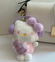 Load image into Gallery viewer, Headphone Hello Kitty Plush Keychain
