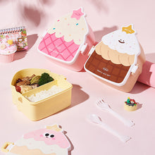 Load image into Gallery viewer, Sweet Cake Lunch Box with Cutlery
