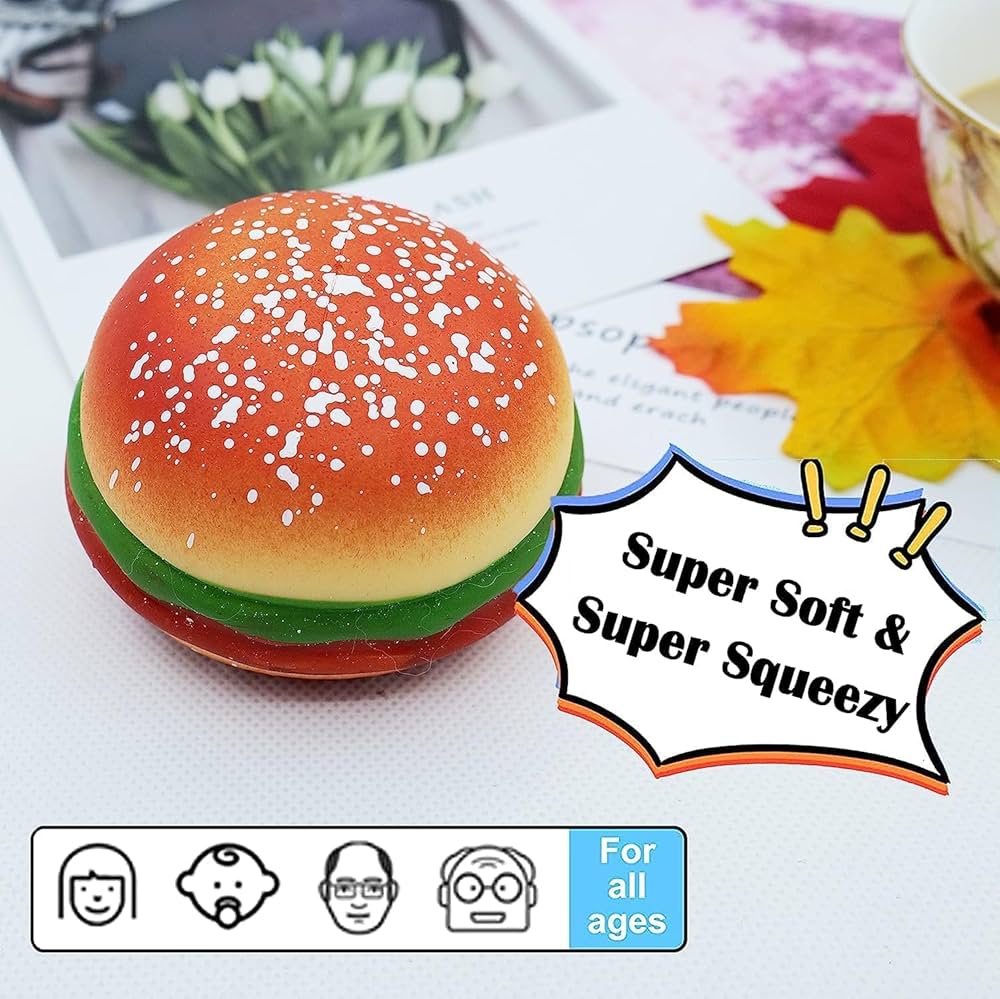 Burger Squishy Toy