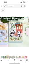 Load image into Gallery viewer, Panda Kawaii Printed Journal
