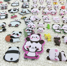 Load image into Gallery viewer, Mini Panda Puffed Stickers
