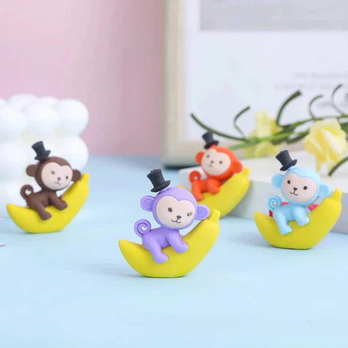 Banana Monkey Eraser