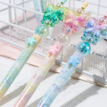 Load image into Gallery viewer, Crystal Butterfly Blue Gel Pen
