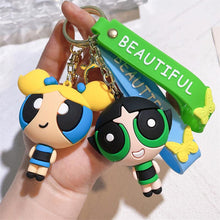Load image into Gallery viewer, Powder Puff Girl Keychain
