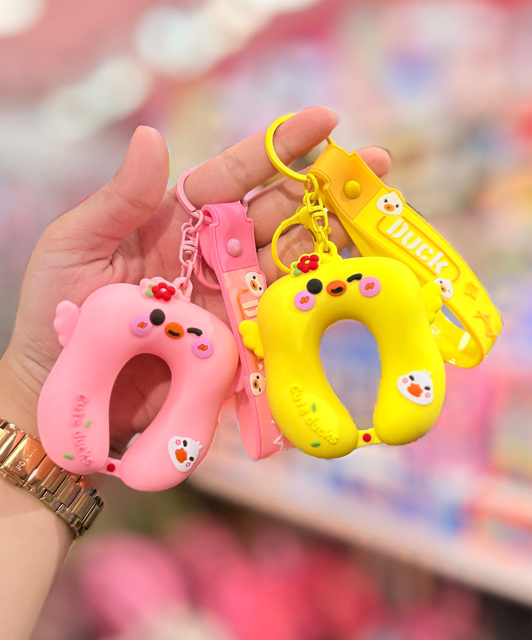 Duckling Neck Pillow Keychain / Bag Charm