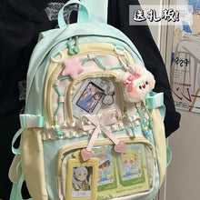 Load image into Gallery viewer, Criss Cross Pastel Korean Backpack
