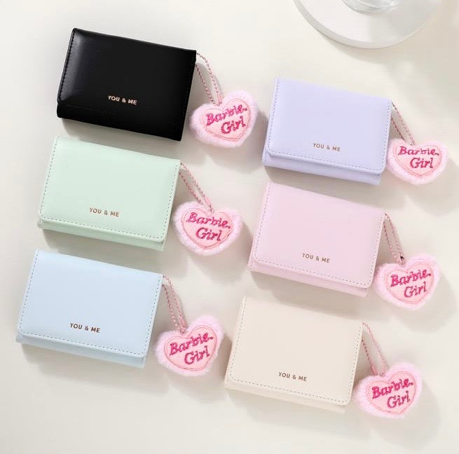 Barbie Plush Heart Cash Wallet