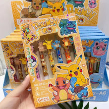 Load image into Gallery viewer, Pokémon Charm Pen Set of 6 (Black Gel)
