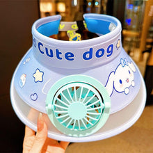 Load image into Gallery viewer, Sanrio Kids Rechargeable Hat Fan

