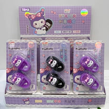 Load image into Gallery viewer, Kuromi &amp; My Melody Slipper Eraser set of 2
