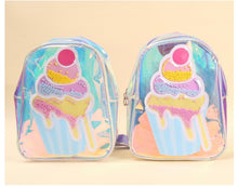 Load image into Gallery viewer, Holographic Ice Cream Backpack

