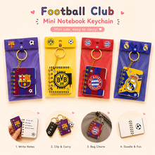 Load image into Gallery viewer, Football Clubs Notebook Keychain
