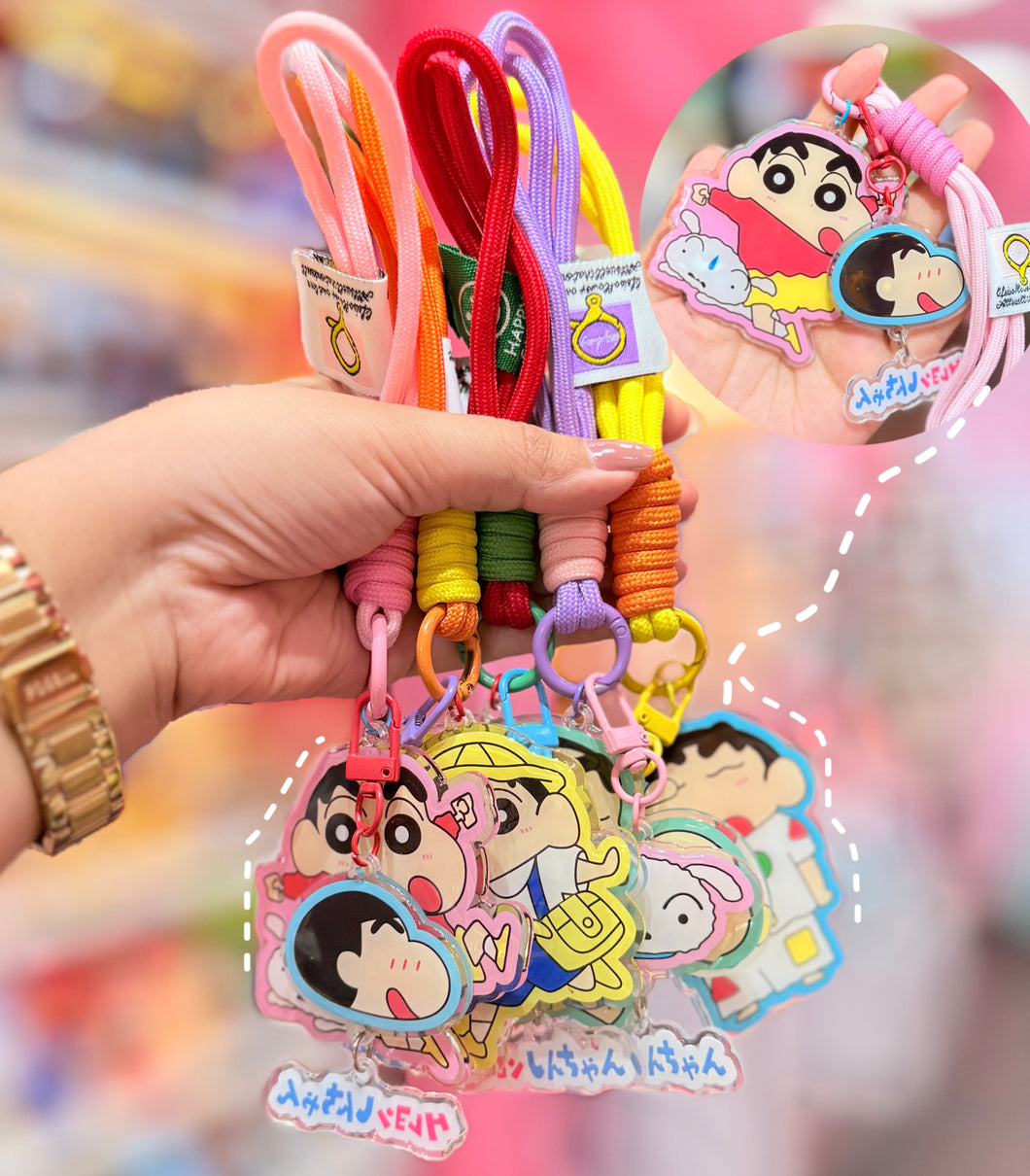 Shinchan Acrylic Bag Charm