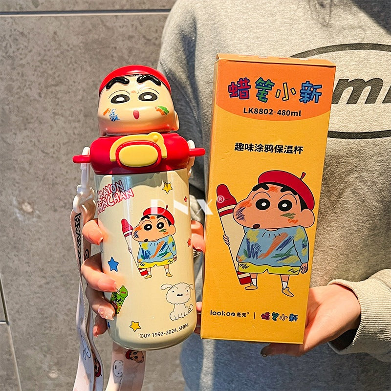 Shinchan 3D Head Premium Insulated Bottle