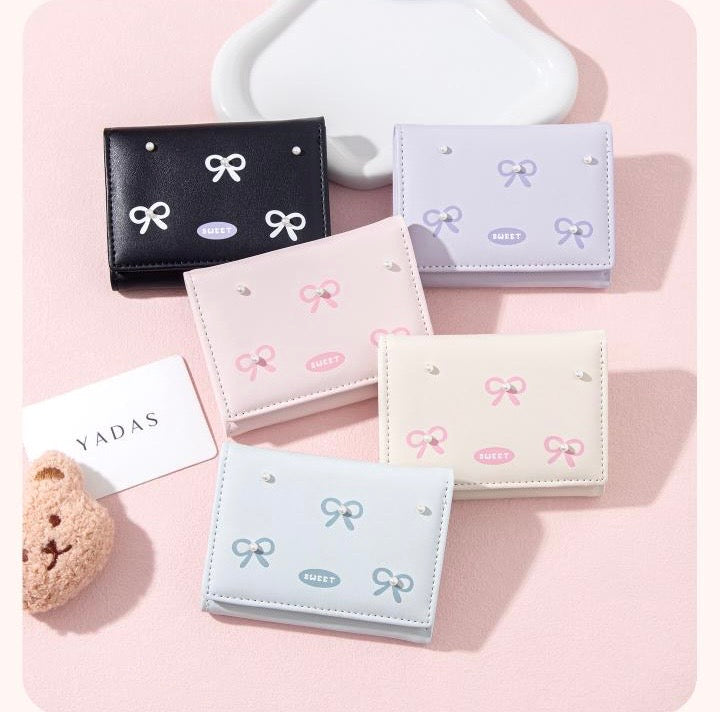 Pastel Bow Cash Wallet