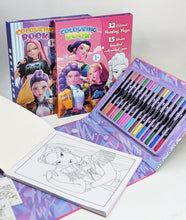 Load image into Gallery viewer, K Pop Demon Hunters Markers + Colouring Book
