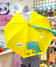 Load image into Gallery viewer, Yellow Dino 3D Kids Umbrella
