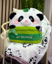 Load image into Gallery viewer, Panda Plush Pillow with Micro Fiber Blanket

