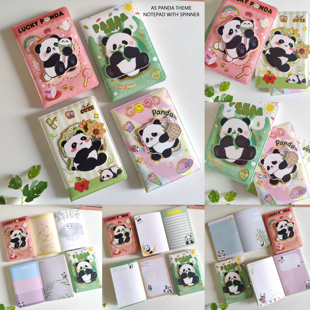 Panda Spinner Notebook