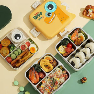 Dino Double Decker Insulated Lunch Box