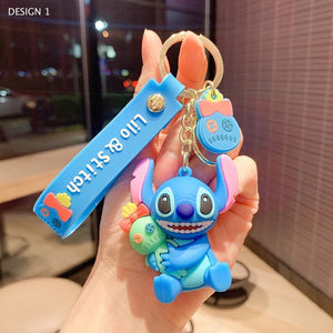 Stitch Silicone Keychain