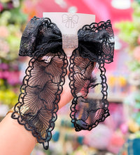 Load image into Gallery viewer, Studded Fancy Hair Back Clip Bow
