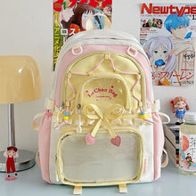 Load image into Gallery viewer, Criss Cross Pastel Korean Backpack
