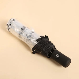 Transparent Panda Automatic Umbrella