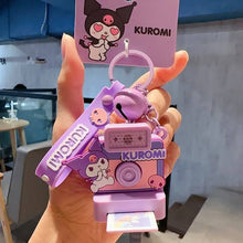 Load image into Gallery viewer, Kuromi Polaroid Camera Keychain
