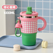 Load image into Gallery viewer, Pinteresty Checks Insulated Tumbler Hot &amp; Cold 10-12hrs (650ml)
