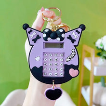 Load image into Gallery viewer, Kuromi Calculator Keychain
