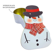 Load image into Gallery viewer, Snowman Storage Tin Box
