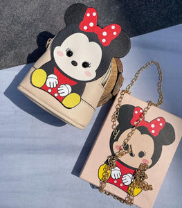 Minnie Mouse Vegan Leather- Mini Korean Sling