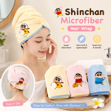 Load image into Gallery viewer, Shinchan Microfiber Hair Wrap
