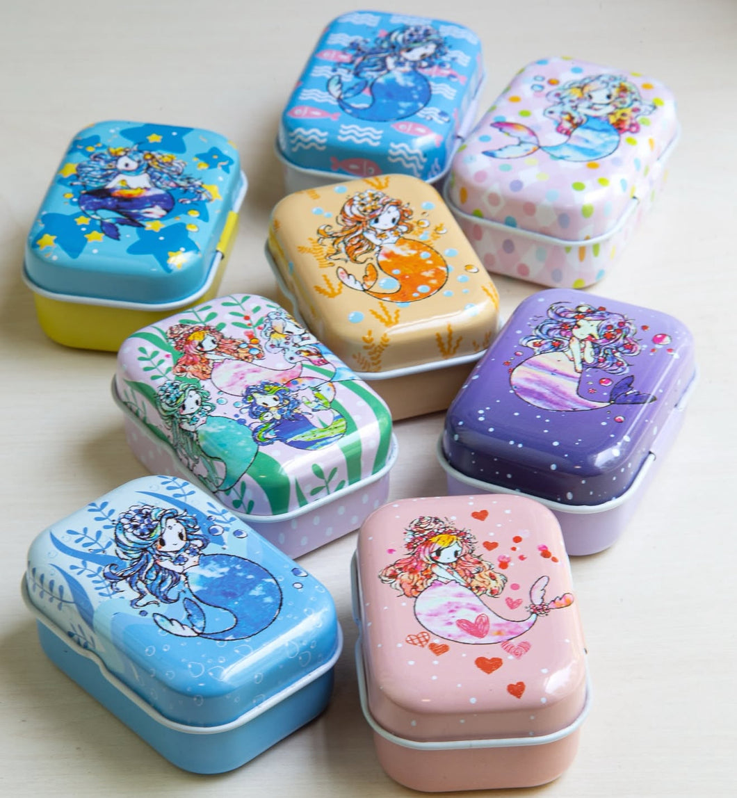 Mermaid Mini Storage Tin Box