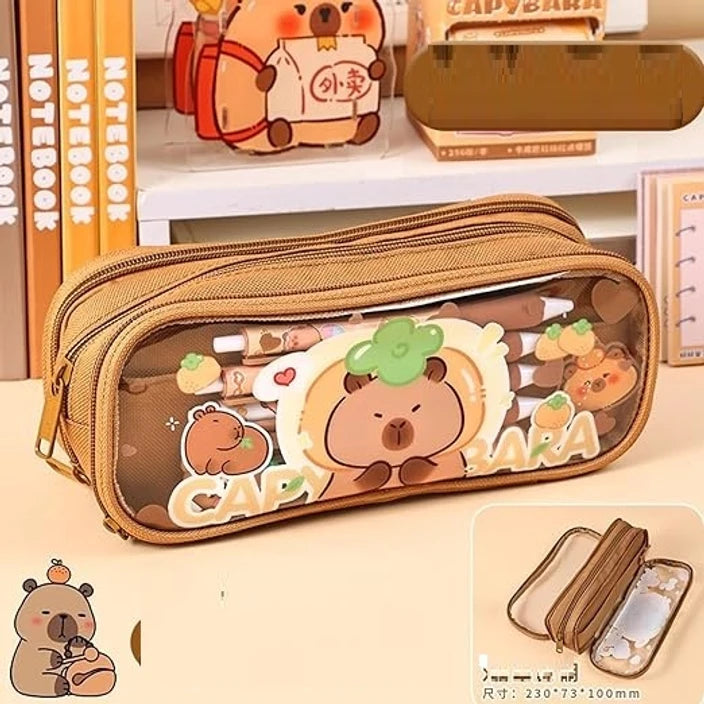 Capybara Jelly Pencil Pouch