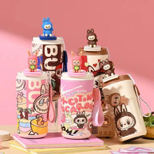 Load image into Gallery viewer, Labubu 3D Topper Insulated Coffee Sipper (Hot &amp; Cold 6-8hrs)
