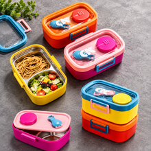 Load image into Gallery viewer, Vibrant Double Decker Insulated Lunch Box
