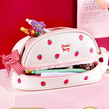Load image into Gallery viewer, Strawberry Premium Vegan Leather Pouch
