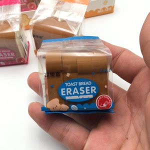 Toast Bread Eraser (Set of 4)