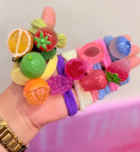 Load image into Gallery viewer, Crystal Fruit 3D Hair Tie (1pc)
