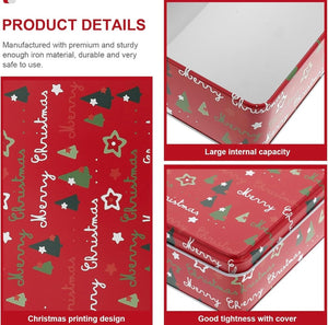 Merry Christmas Tin Box Set of 3