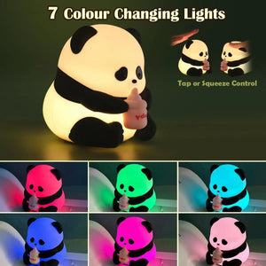 Baby Panda Silicone Night Lamp